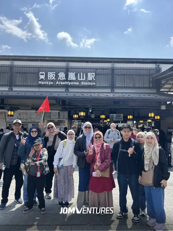 Hankyu Arashiyama Station, Osaka, Japan.